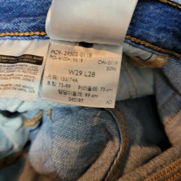 SALE 5/$25 Levi's Womens 501 High Rise Button Fly Skinny Jeans Medium Wash Blue - Picture 12 of 12